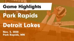 Park Rapids  vs Detroit Lakes  Game Highlights - Nov. 5, 2020