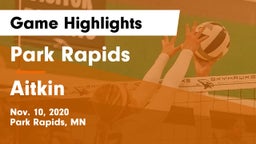 Park Rapids  vs Aitkin  Game Highlights - Nov. 10, 2020