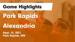 Park Rapids  vs Alexandria  Game Highlights - Sept. 13, 2021