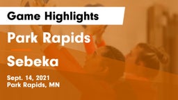 Park Rapids  vs Sebeka Game Highlights - Sept. 14, 2021