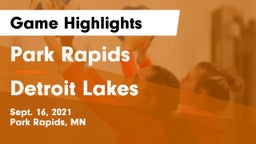 Park Rapids  vs Detroit Lakes  Game Highlights - Sept. 16, 2021