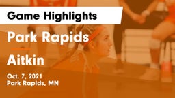 Park Rapids  vs Aitkin  Game Highlights - Oct. 7, 2021