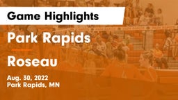 Park Rapids  vs Roseau  Game Highlights - Aug. 30, 2022