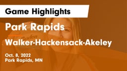 Park Rapids  vs Walker-Hackensack-Akeley  Game Highlights - Oct. 8, 2022