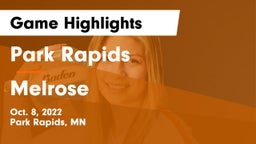 Park Rapids  vs Melrose  Game Highlights - Oct. 8, 2022