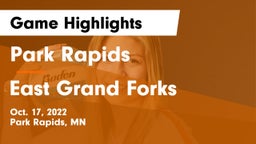 Park Rapids  vs East Grand Forks Game Highlights - Oct. 17, 2022