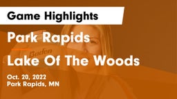 Park Rapids  vs Lake Of The Woods Game Highlights - Oct. 20, 2022