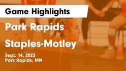 Park Rapids  vs Staples-Motley  Game Highlights - Sept. 14, 2023