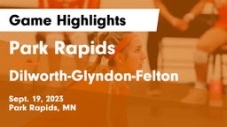 Park Rapids  vs Dilworth-Glyndon-Felton  Game Highlights - Sept. 19, 2023