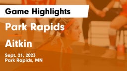 Park Rapids  vs Aitkin  Game Highlights - Sept. 21, 2023