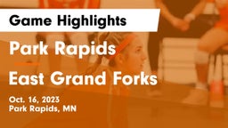 Park Rapids  vs East Grand Forks  Game Highlights - Oct. 16, 2023