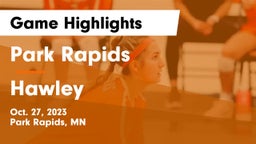 Park Rapids  vs Hawley  Game Highlights - Oct. 27, 2023