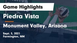 Piedra Vista  vs Monument Valley, Arizona  Game Highlights - Sept. 3, 2021