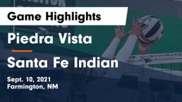 Piedra Vista  vs Santa Fe Indian  Game Highlights - Sept. 10, 2021