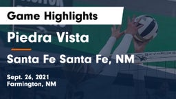 Piedra Vista  vs Santa Fe  Santa Fe, NM Game Highlights - Sept. 26, 2021