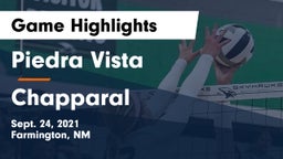 Piedra Vista  vs Chapparal  Game Highlights - Sept. 24, 2021