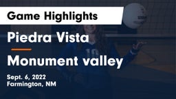 Piedra Vista  vs Monument valley  Game Highlights - Sept. 6, 2022