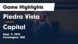 Piedra Vista  vs Capital  Game Highlights - Sept. 9, 2022
