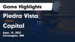 Piedra Vista  vs Capital  Game Highlights - Sept. 15, 2023
