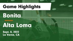 Bonita  vs Alta Loma Game Highlights - Sept. 8, 2022
