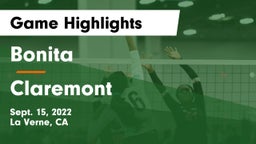 Bonita  vs Claremont Game Highlights - Sept. 15, 2022