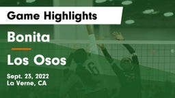 Bonita  vs Los Osos Game Highlights - Sept. 23, 2022