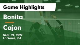 Bonita  vs Cajon Game Highlights - Sept. 24, 2022