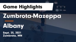 Zumbrota-Mazeppa  vs Albany  Game Highlights - Sept. 25, 2021