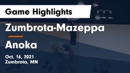 Zumbrota-Mazeppa  vs Anoka Game Highlights - Oct. 16, 2021