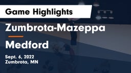 Zumbrota-Mazeppa  vs Medford  Game Highlights - Sept. 6, 2022