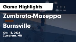 Zumbrota-Mazeppa  vs Burnsville Game Highlights - Oct. 15, 2022
