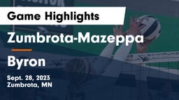Zumbrota-Mazeppa  vs Byron  Game Highlights - Sept. 28, 2023