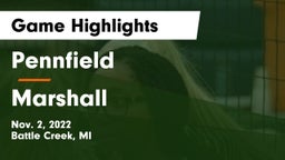 Pennfield  vs Marshall  Game Highlights - Nov. 2, 2022