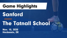 Sanford  vs The Tatnall School Game Highlights - Nov. 10, 2020