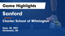Sanford  vs Charter School of Wilmington Game Highlights - Sept. 20, 2021
