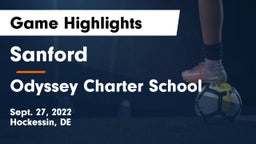 Sanford  vs Odyssey Charter School Game Highlights - Sept. 27, 2022