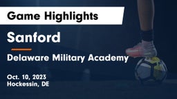 Sanford  vs Delaware Military Academy  Game Highlights - Oct. 10, 2023