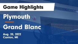Plymouth  vs Grand Blanc  Game Highlights - Aug. 20, 2022