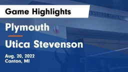 Plymouth  vs Utica Stevenson  Game Highlights - Aug. 20, 2022