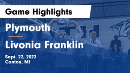 Plymouth  vs Livonia Franklin Game Highlights - Sept. 22, 2022