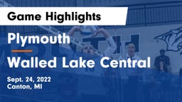 Plymouth  vs Walled Lake Central  Game Highlights - Sept. 24, 2022