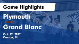 Plymouth  vs Grand Blanc  Game Highlights - Oct. 29, 2022