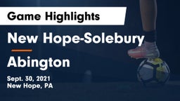 New Hope-Solebury  vs Abington  Game Highlights - Sept. 30, 2021