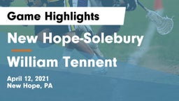 New Hope-Solebury  vs William Tennent Game Highlights - April 12, 2021