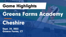 Greens Farms Academy vs Cheshire  Game Highlights - Sept. 24, 2022