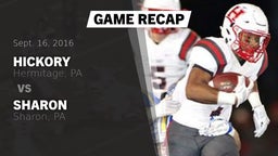 Recap: Hickory  vs. Sharon  2016