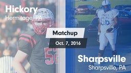 Matchup: Hickory  vs. Sharpsville  2016