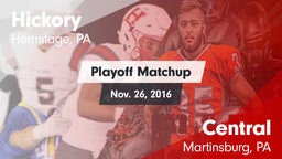 Matchup: Hickory  vs. Central  2016