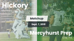 Matchup: Hickory  vs. Mercyhurst Prep  2018