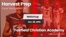 Matchup: Harvest Prep High vs. Fairfield Christian Academy  2016